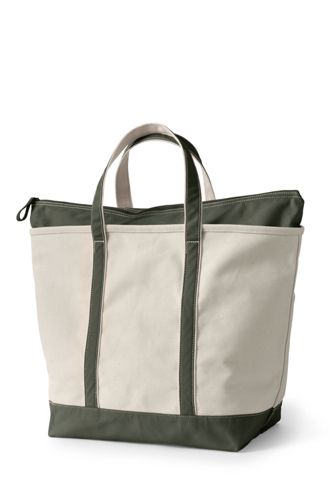 Extra Large Natural Zip Top Canvas Tote Bag, Totes with Zipper, Personalized Tote Bags ...
