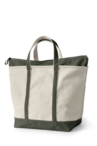 large zip up tote bag