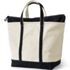 Extra Large 5 Pocket Zip Top Canvas Tote Bag, Back