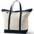 Extra Large 5 Pocket Zip Top Canvas Tote Bag, Front