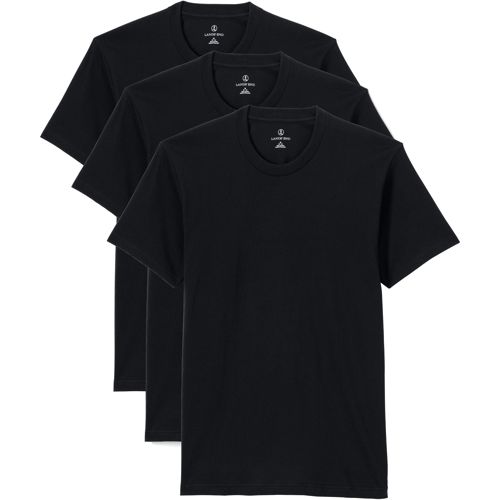 Men's Essential Cotton Crewneck T-Shirt 3-Pack, Mens Crew-Necks