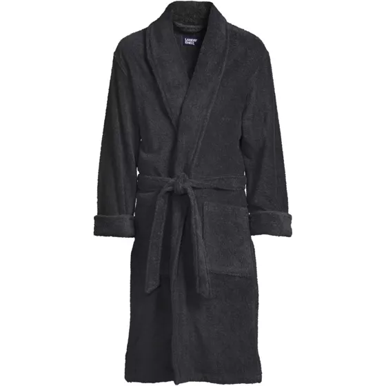 Men's Big and Tall Calf Length Turkish Terry Robe - primary