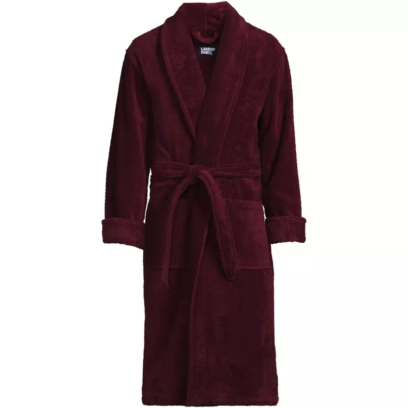 Men's Big and Tall Calf Length Turkish Terry Robe, Front