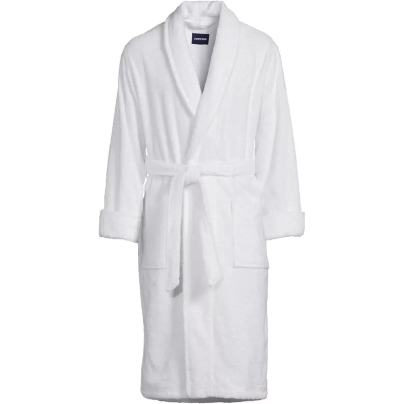Men's Calf Length Turkish Terry Robe, Front