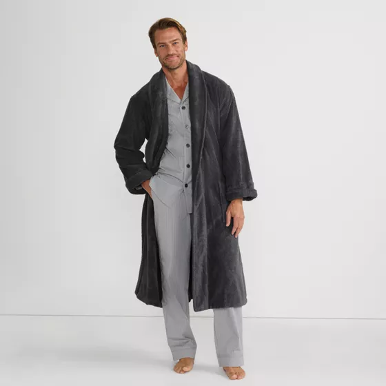 Men's Calf Length Turkish Terry Robe - primary