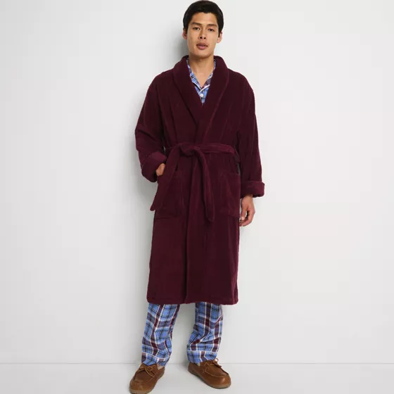 Men's Calf Length Turkish Terry Robe - primary