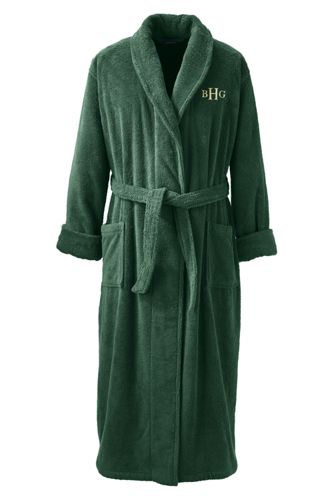 Men's Full Length Turkish Terry Robe from Lands' End