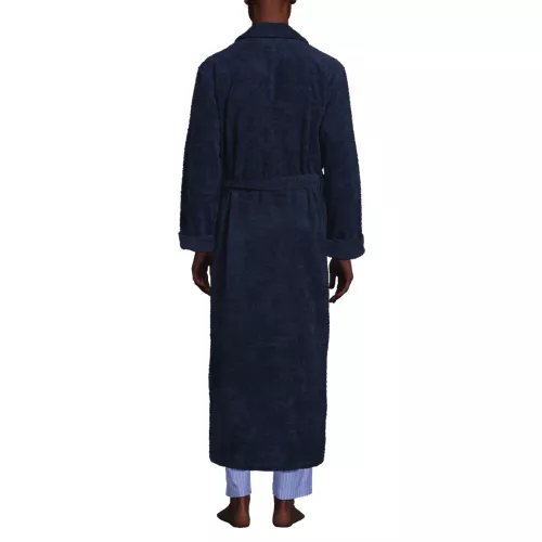 Men's Full Length Turkish Terry Robe, Back