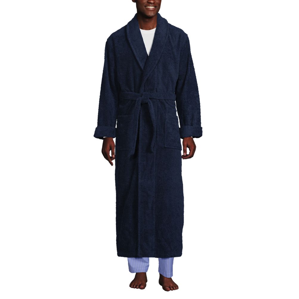 Men's Jersey Knit French Terry Robe