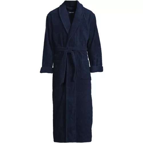 Men's Full Length Turkish Terry Robe, Front
