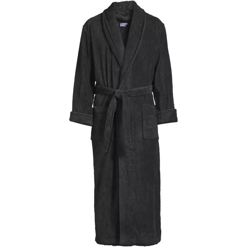 Men's Tall Full Length Turkish Terry Robe, Front