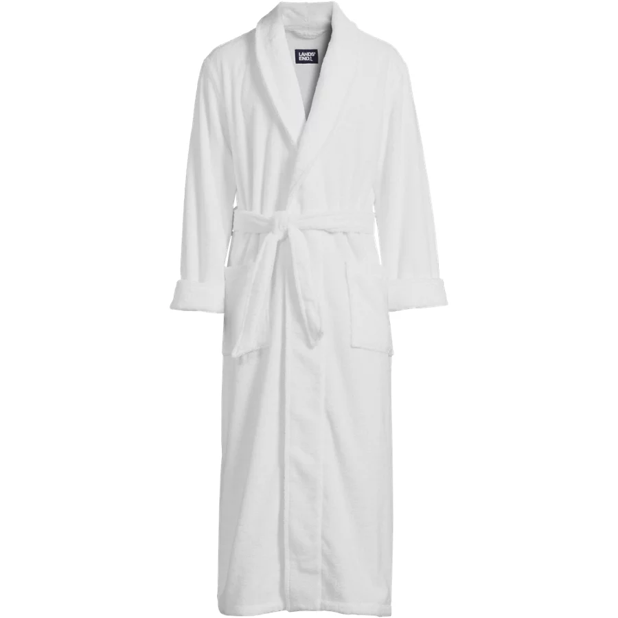 Men's Full Length Turkish Terry Robe view 1
