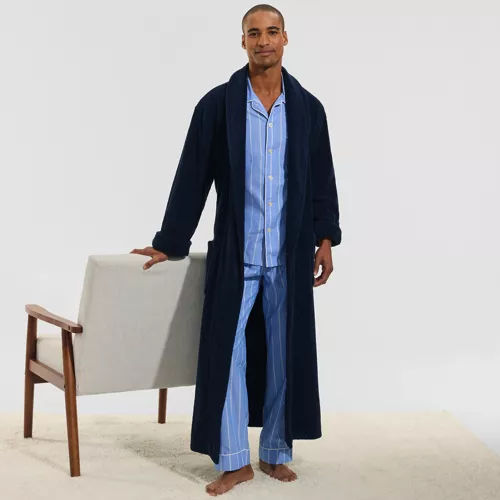 Men's Full Length Turkish Terry Robe, alternative image