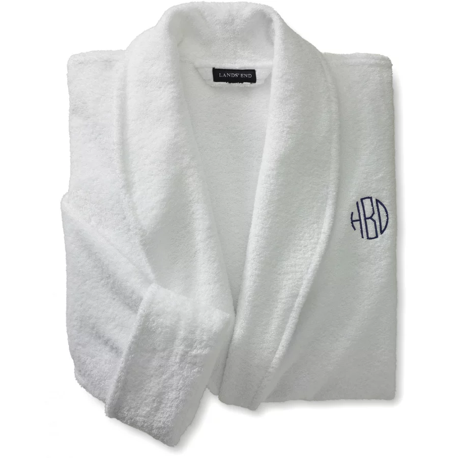 Men's Full Length Turkish Terry Robe view 5