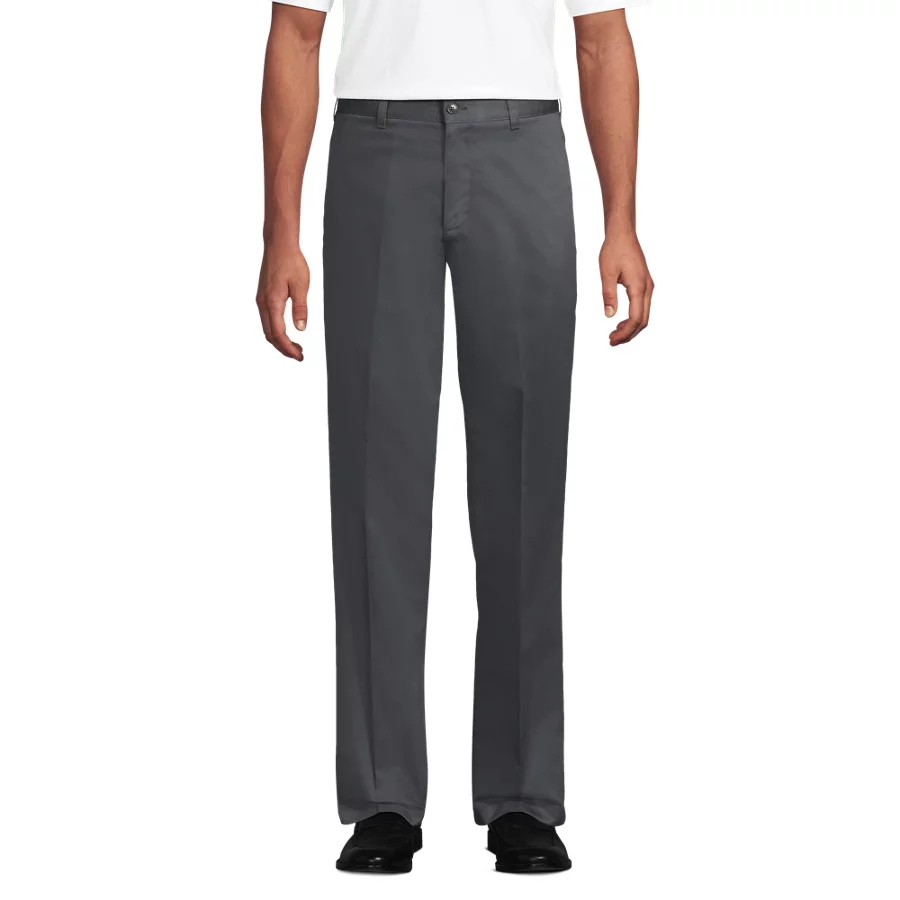 School Uniform Boys' Iron Knee Blend Plain Front Chino Pants view 6