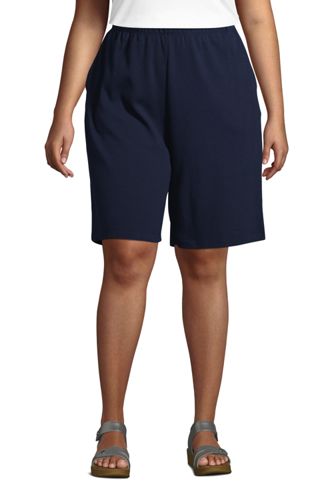 plus size womens pull on shorts