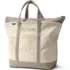School Uniform Extra Large Zip Top Canvas Tote, Front