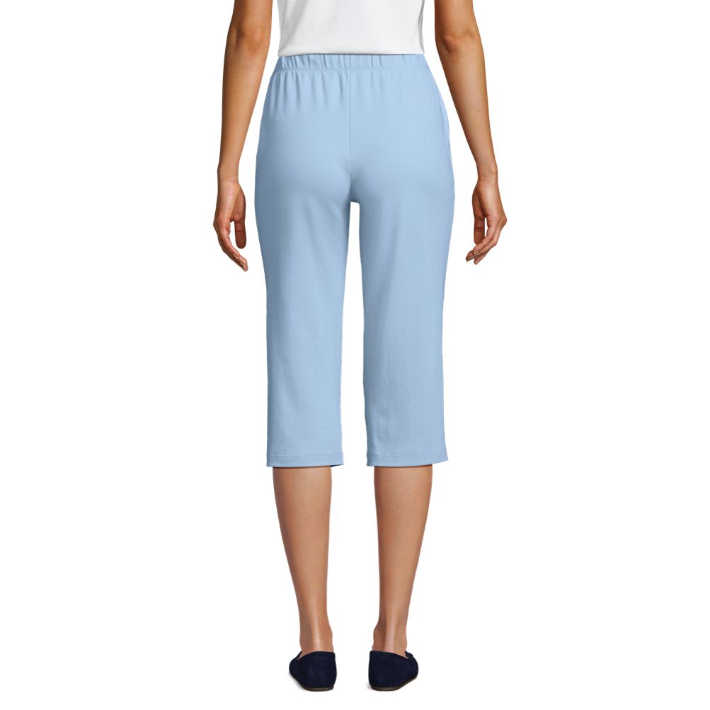 Buy the NWT Womens Elastic Waist Straight Leg Core Knit Capri Pants Size XL  (16-18)