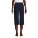 Women's Tall Sport Knit High Rise Elastic Waist Capri Pants, Back