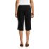 Women's Petite Sport Knit High Rise Elastic Waist Capri Pants, Back