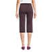 Women's Tall Sport Knit High Rise Elastic Waist Capri Pants, Back
