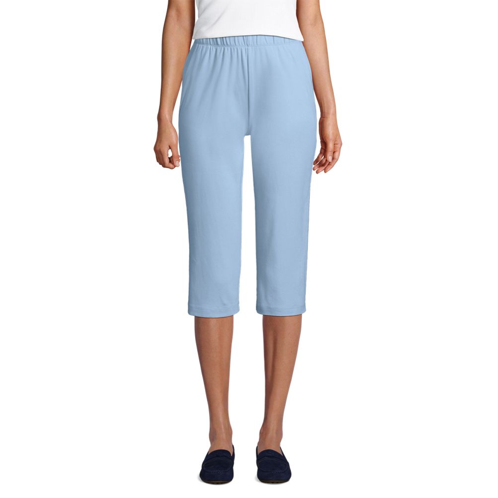 Style & Co Womens Petite Pull-On Capri Pants (14 Petite, New Uniform Blue)