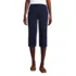 Women's Sport Knit High Rise Elastic Waist Capri Pants, Front