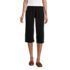 Women's Petite Sport Knit High Rise Elastic Waist Capri Pants, Front