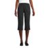 Women's Sport Knit High Rise Elastic Waist Capri Pants, Front