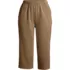 Women's Sport Knit High Rise Elastic Waist Capri Pants, Front