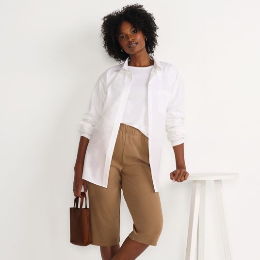 Women's Khaki Capris | Lands' End