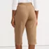 Women's Sport Knit High Rise Elastic Waist Capri Pants, Back