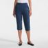 Women's Sport Knit High Rise Elastic Waist Capri Pants, Front