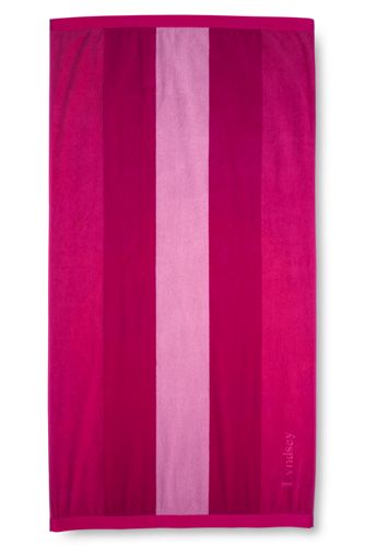 Home Pink Stripe Beach Towels