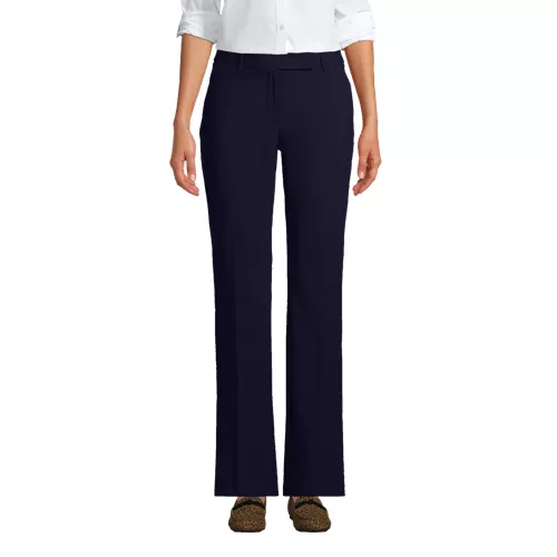 Women's Tall Washable Wool Straight Modern Pants, Front