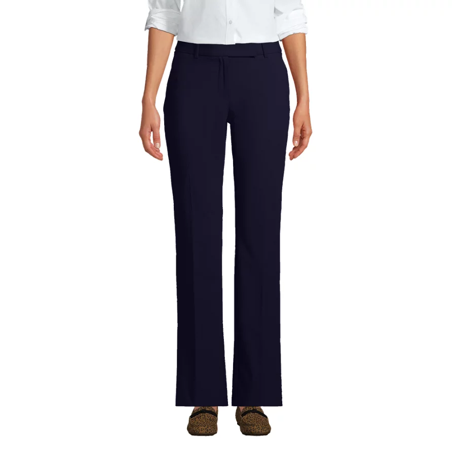School Uniform Women's Washable Wool Straight Modern Pants view 3