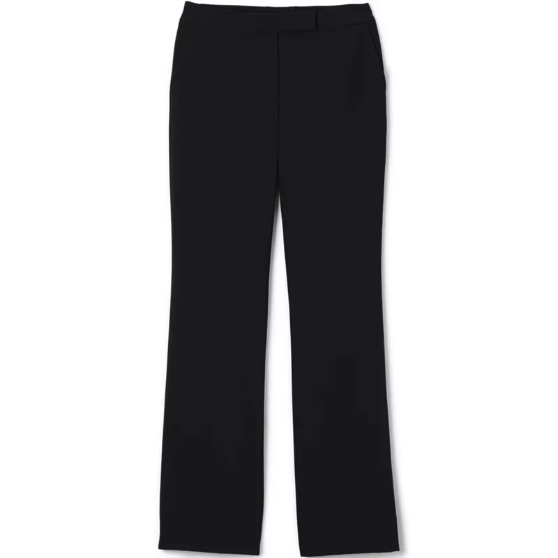 Women's Plus Size Washable Wool Straight Modern Pants, Front