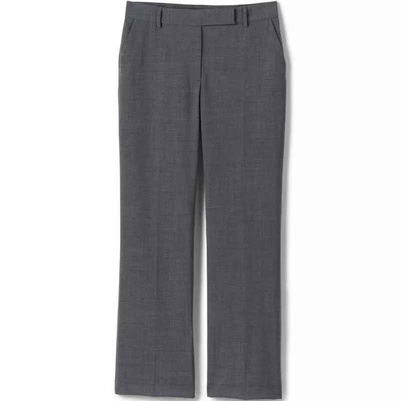 School Uniform Women's Washable Wool Straight Modern Pants, Front
