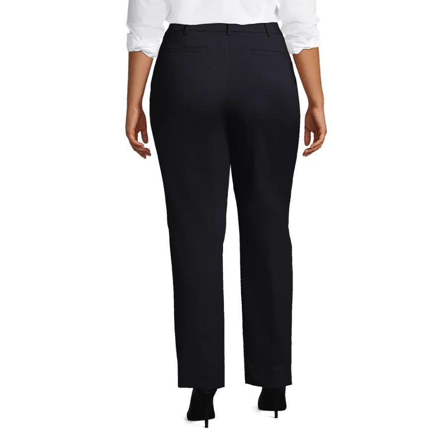 School Uniform Women's Washable Wool Straight Modern Pants view 5
