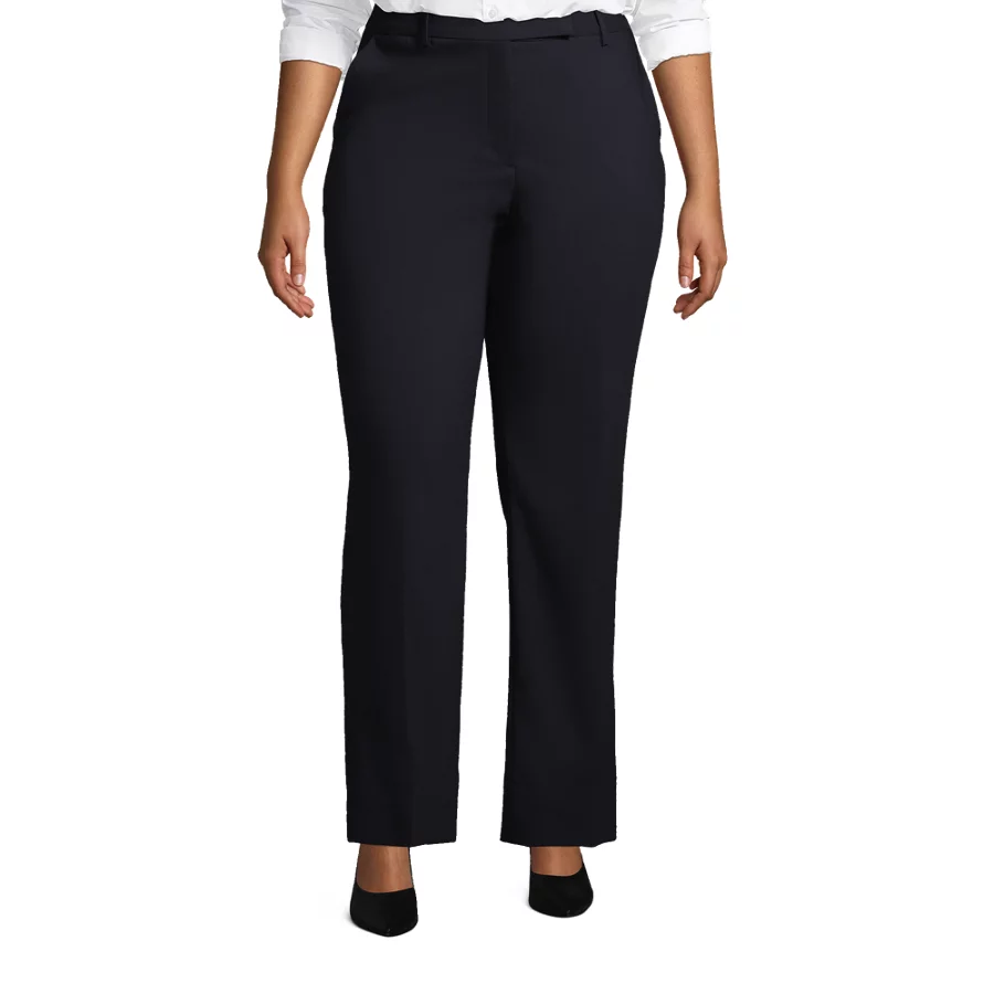 School Uniform Women's Washable Wool Straight Modern Pants view 4