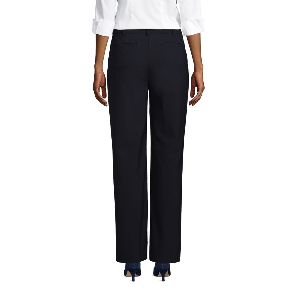 Women's Washable Wool Plain Comfort Trousers