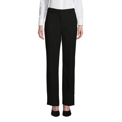 Women's Washable Wool Plain Comfort Trousers