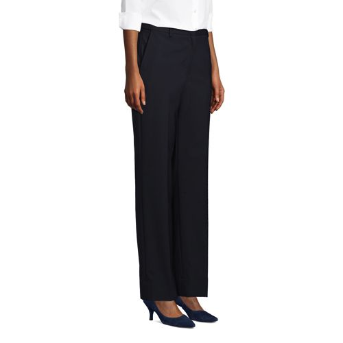 Women's Plain Front Washable Wool Comfort Trousers - image 3