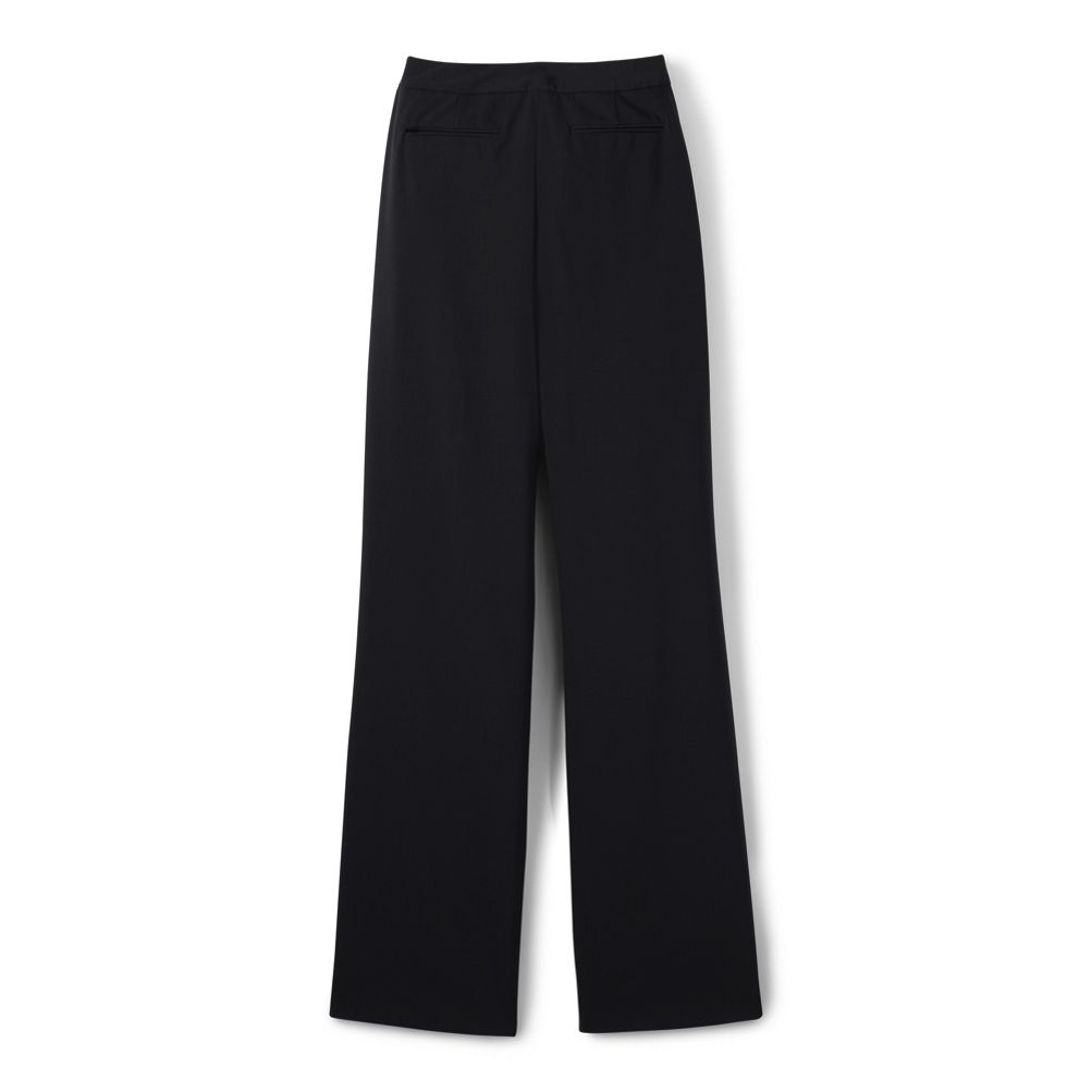 Women's Washable Wool Plain Comfort Trousers