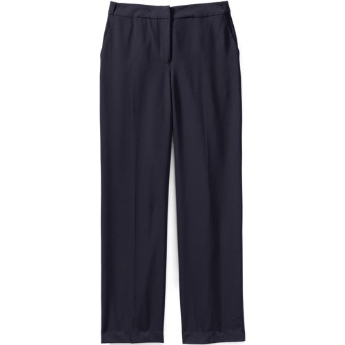 Men's Washable Wool Plain Trousers