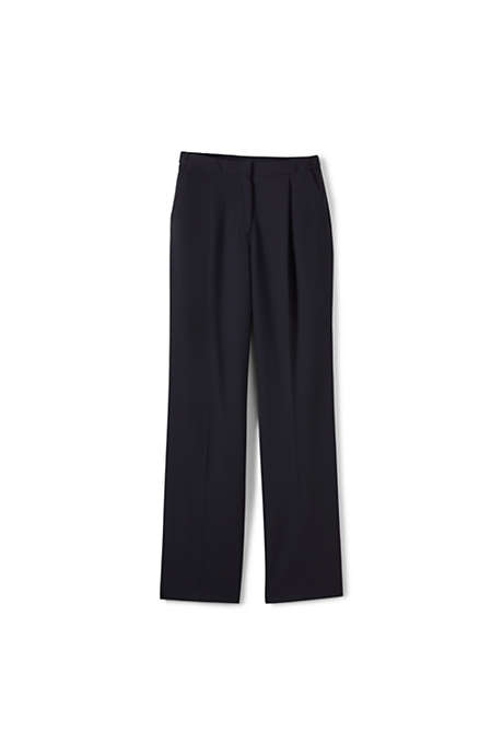 Women's Washable Wool Pleated Comfort Trousers
