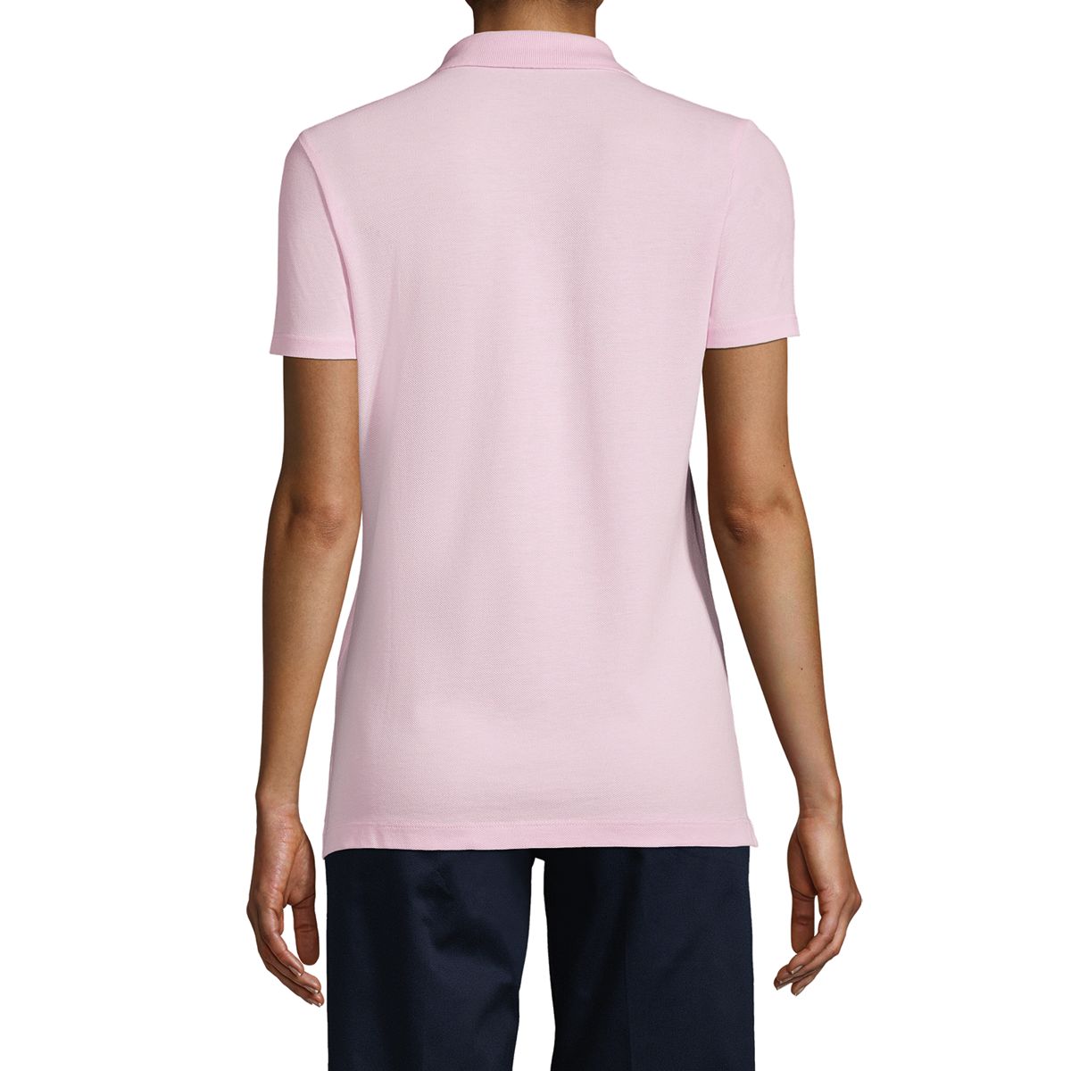 School Uniform Girls Short Sleeve Feminine Fit Mesh Polo Shirt