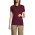 Women's Short Sleeve Feminine Fit Mesh Polo Shirt, Front