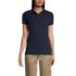 Women's Short Sleeve Feminine Fit Mesh Polo Shirt, Front