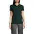 Women's Short Sleeve Feminine Fit Mesh Polo Shirt, Front